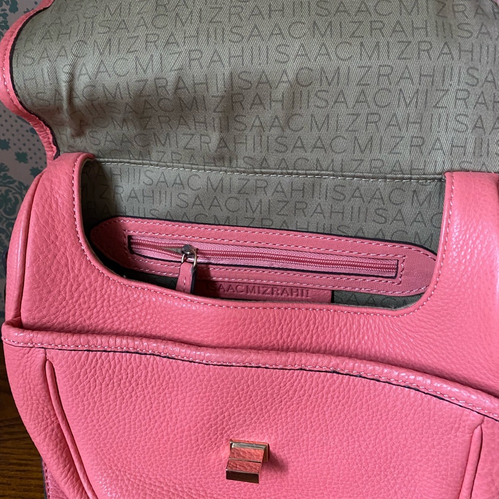 SOLD NWT Isaac Mizrah Crossbody purse. Hot color for Spring. - Picture 5 of 15